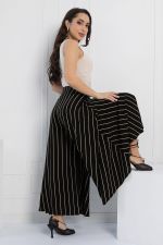 Брюки Камелия (черные/полоска) Б12964-13М LT Collection