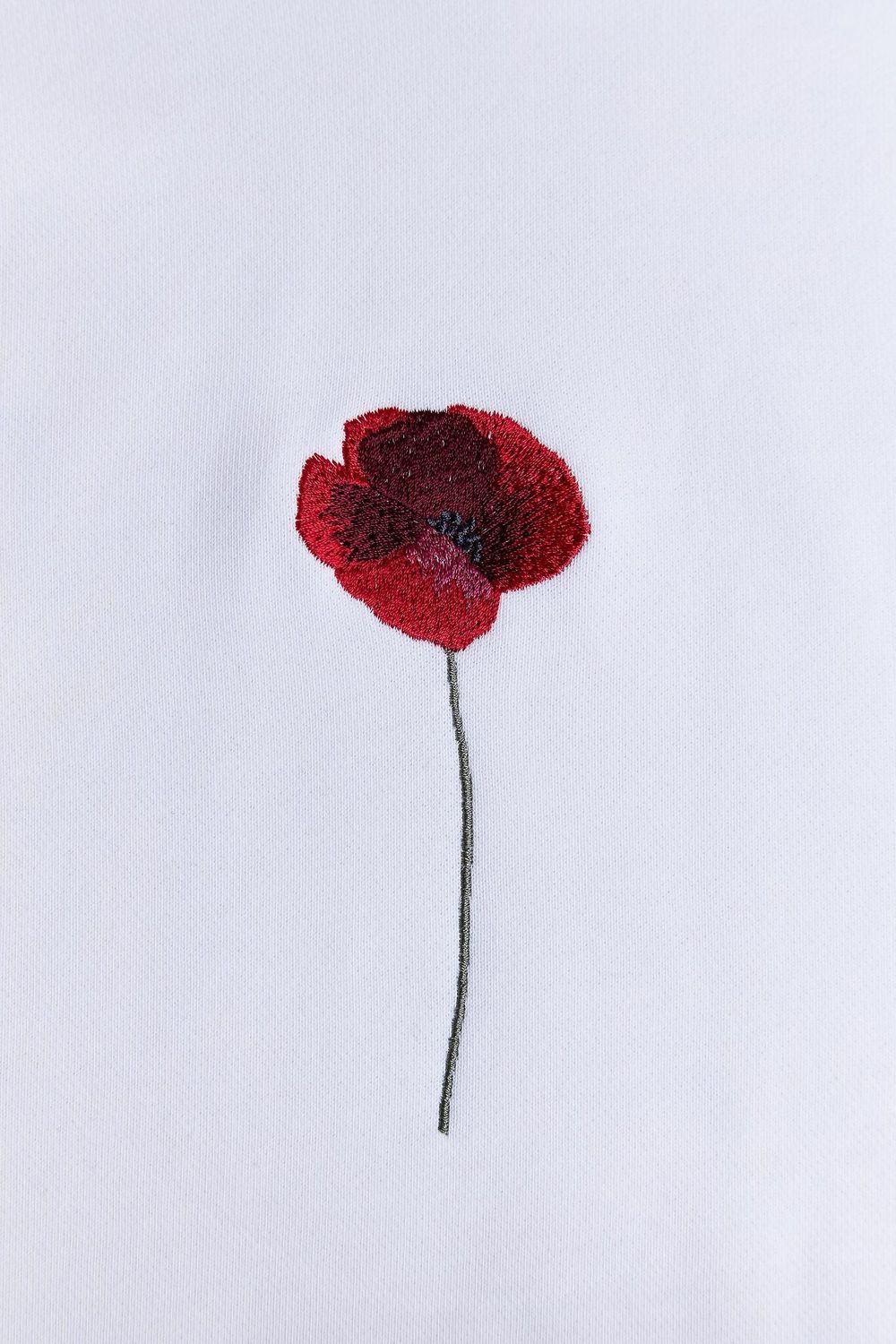 Футболка Гербарий Мак Белая