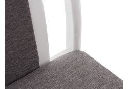 Стул деревянный Aron Soft white / light grey