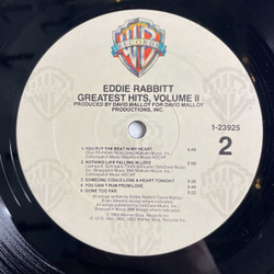 Винтажная виниловая пластинка LP Eddie Rabbitt Greatest Hits Vol. II (USA 1983)
