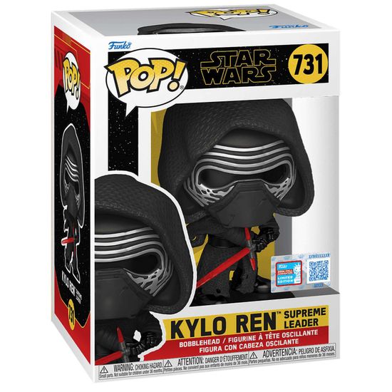Фигурка Funko POP! Bobble Star Wars Kylo Ren Supreme Leader (Hooded) NYCC24 (Exc) (731) 77368 / Фигурка Фанко ПОП! по мотивам вселенной "Звездные войны", Кайло Рен