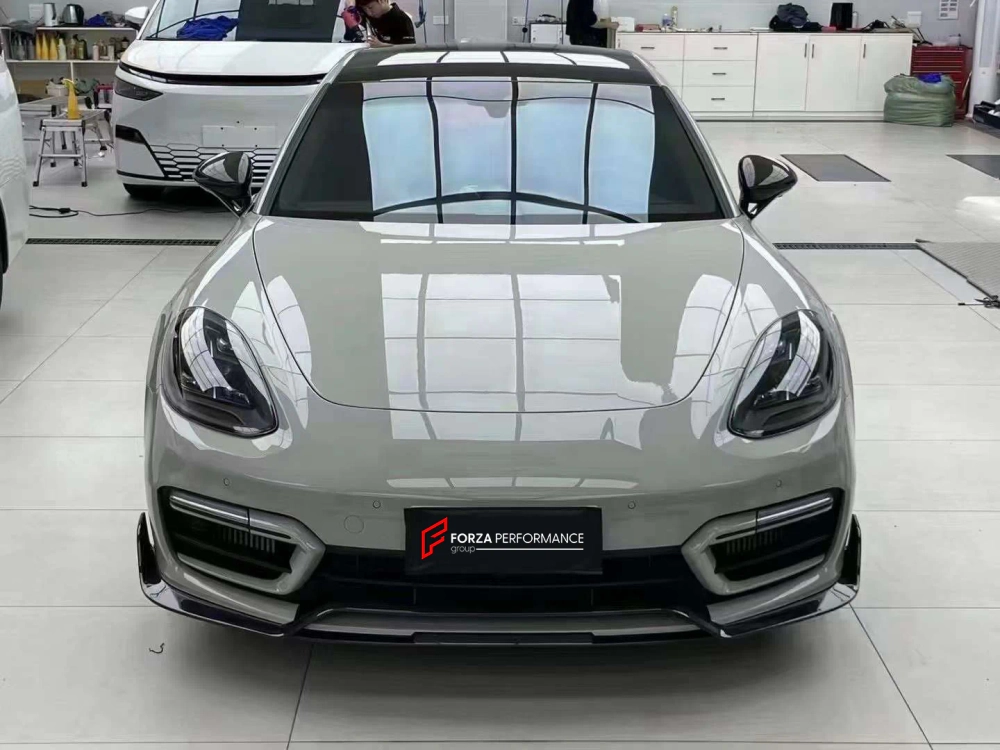 Карбоновая губа переднего бампера для PORSCHE PANAMERA 971 / 971.2 TURBO S 2016–2024