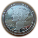 США раунд жетон 10 центов дайм 1916 Mercury Dime Монеты США Серебро 62,2 гр