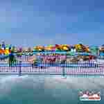 Быстрые американские горки «Вираж», 15 кабин 30 мест, 25×18×4 м