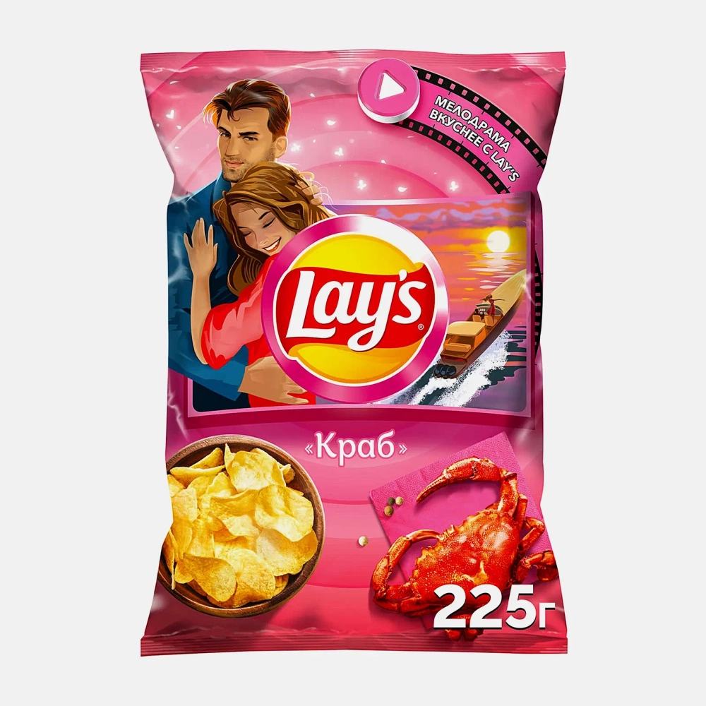 Чипсы Lays Краб 225г