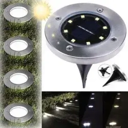 Набор садовых светильников на солнечной батарее уличные на газон 4шт