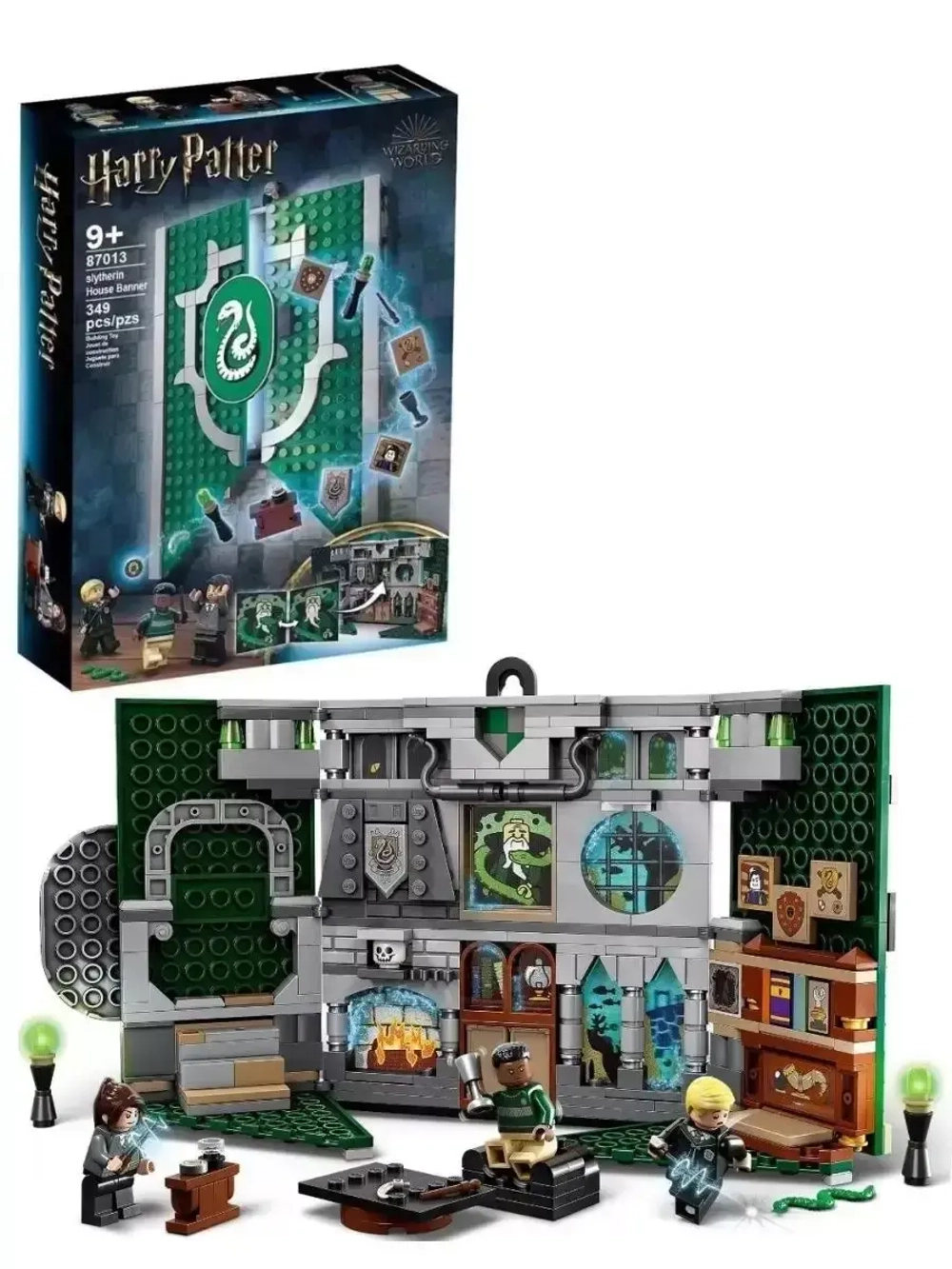 Конструктор Гарри Поттер "Знамя факультета Слизерин" 349 дет