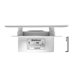 Вытяжной тонкий вентилятор SlimVent МV 100, пластик квадрат белый глянец