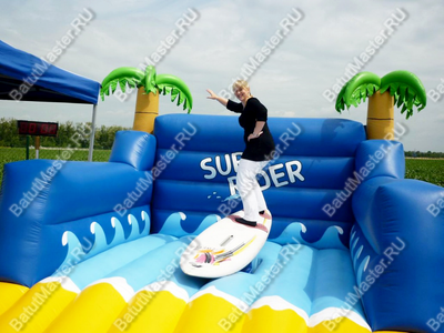 Баланс борд "Веселые тропики", борд+батут, размер 5*5*3,5 м