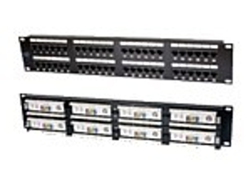 Патч-панель 19, 48xRJ45, UTP, Кат. 6 Eurolan 27B-U6-48BL