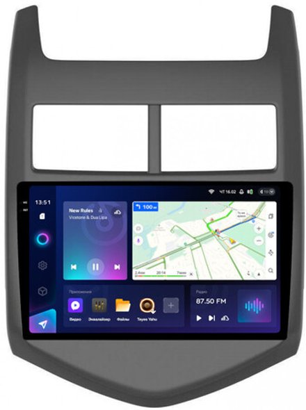 Магнитола для Chevrolet Aveo 2012-2015 - Teyes CC3-2K QLed Android 10, ТОП процессор, SIM-слот, CarPlay