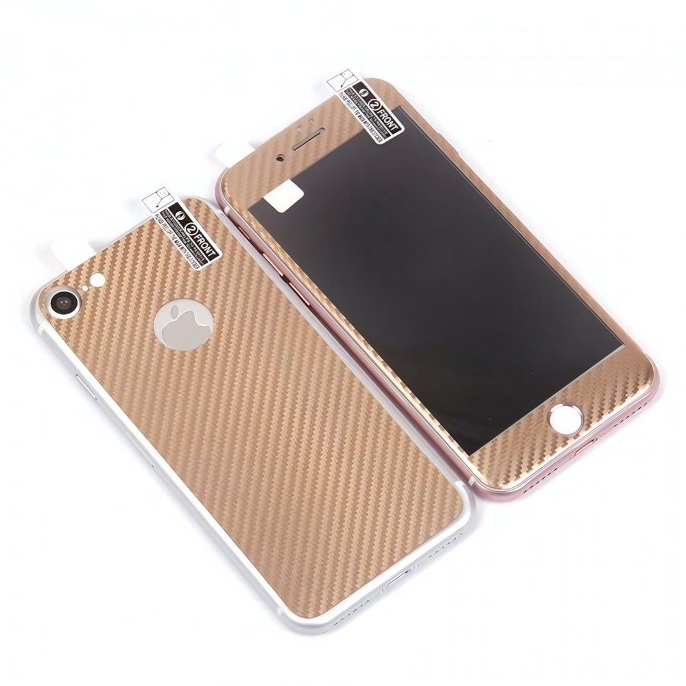 Декоративная пленка 3D 2 в 1 для iPhone 7 0.3 mm, 009467 Золотой