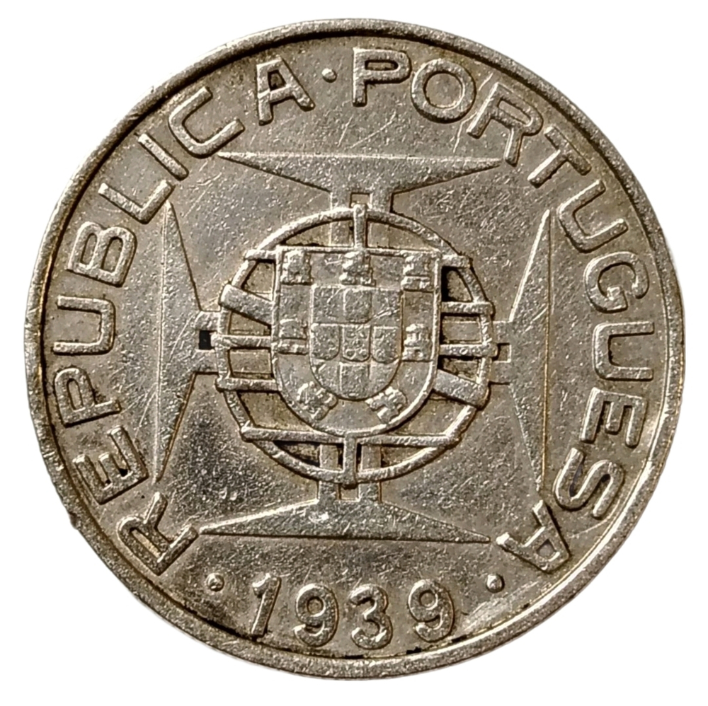 Монета Сан-Томе и Принсипи 10 эскудо (escudo) 1939 год