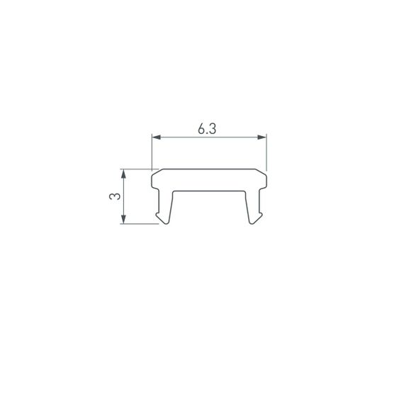 Рассеиватель Arlight SL-Bevel-W21-2000 Opal 043689