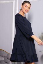 Платье бохо трикотажное Млада (темно-синее) П14411-8М LT Collection