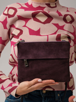 Замшевая сумка Deboro 3017 сливовый