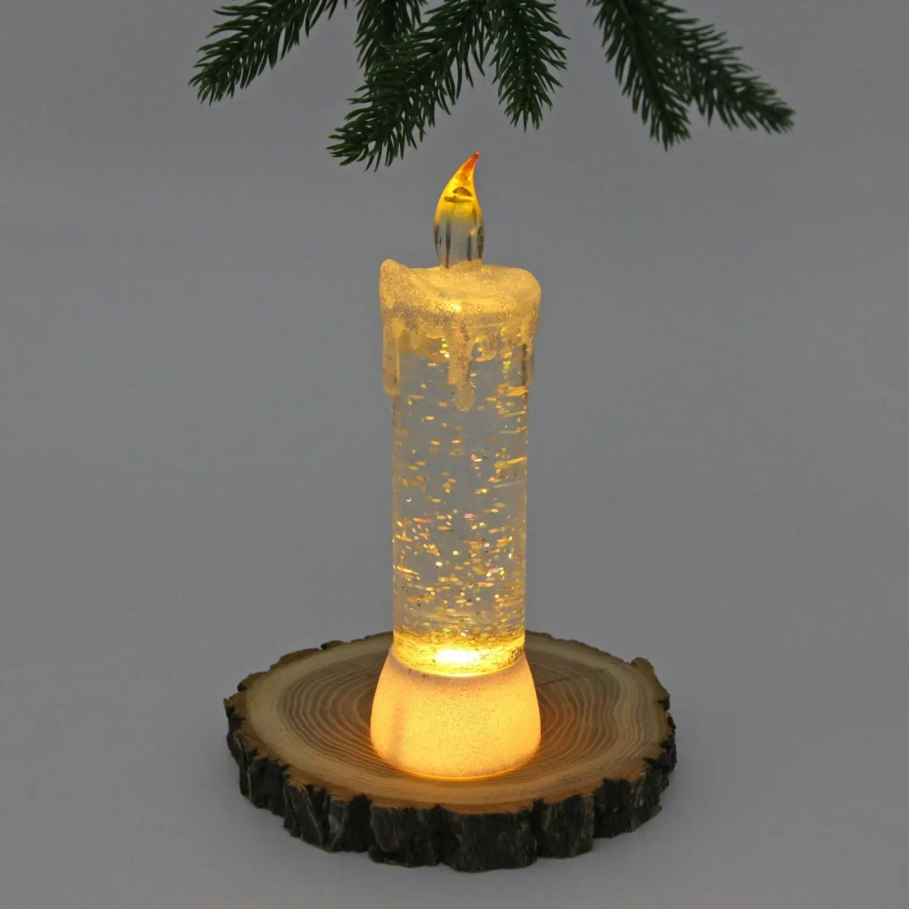 Сувенир с подсветкой «Волшебная свеча» 5,2*18 см (работает от батареек LR44*3)