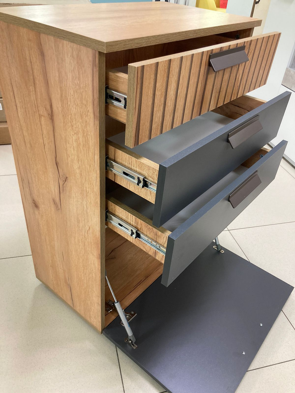 Комод Мишель тип 1 КМ-12 крафт/графит