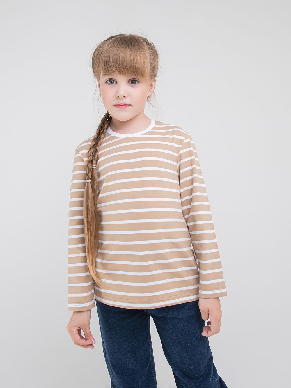 Лонгслив "Полоска Песок"