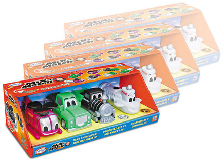 Магнитный конструктор ТРАНСПОРТ "Смешай и собери". МАЛЫШ №2. Комплект на группу