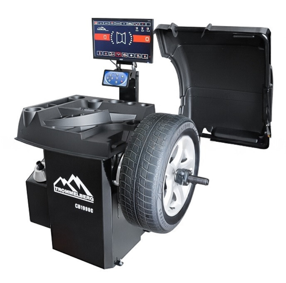 Станок балансировочный CB1990C с автовводом вылета, диаметра и ширины (колеса до 70 кг)