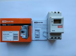 Таймер ТЭ15 цифровой 16А 230В на DIN-рейку TDM