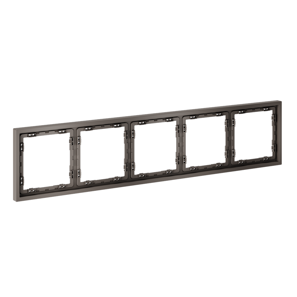 Рамка пластиковая VOLTUM S70 на 5 пост, (капучино)