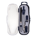 Циркуль 2в1: стержни и насадка под карандаш в наборе, точилка, пласт.футляр