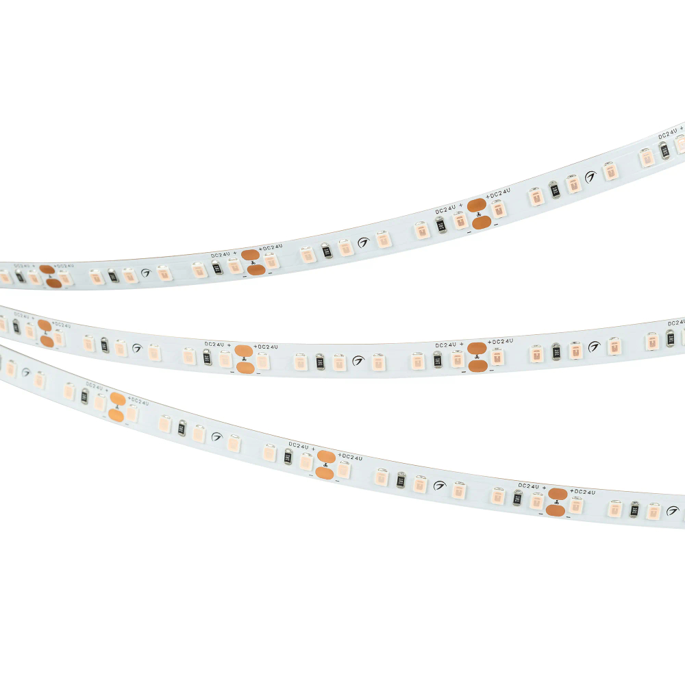 Светодиодная лента RT-A120-8mm 24V Violet (9.6 W/m, IP20, 2835, 5m) (Arlight, -) 043384