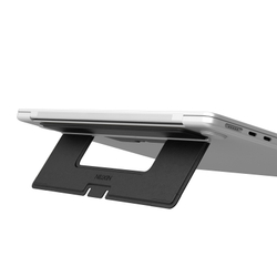 Тонкая складная подставка черного цвета от Nillkin для ноутбука, серия DualWing Adhesive Laptop Stand