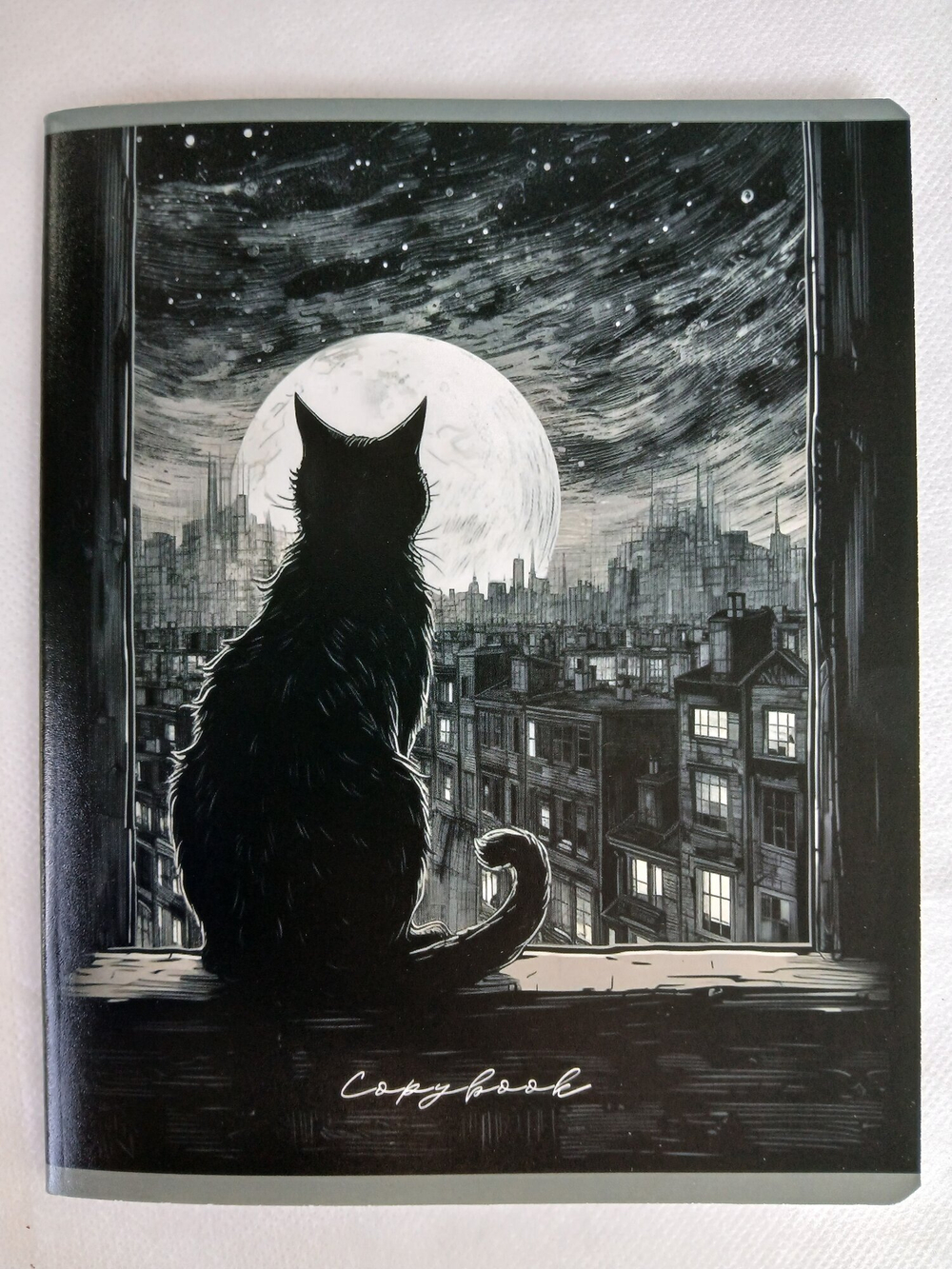 Тетради 48 листа А5+.  "Не просто коты...", общая, клетка. Формат А5+ (163*203 мм). Арт.120027. С полями. Комплект 5 шт.