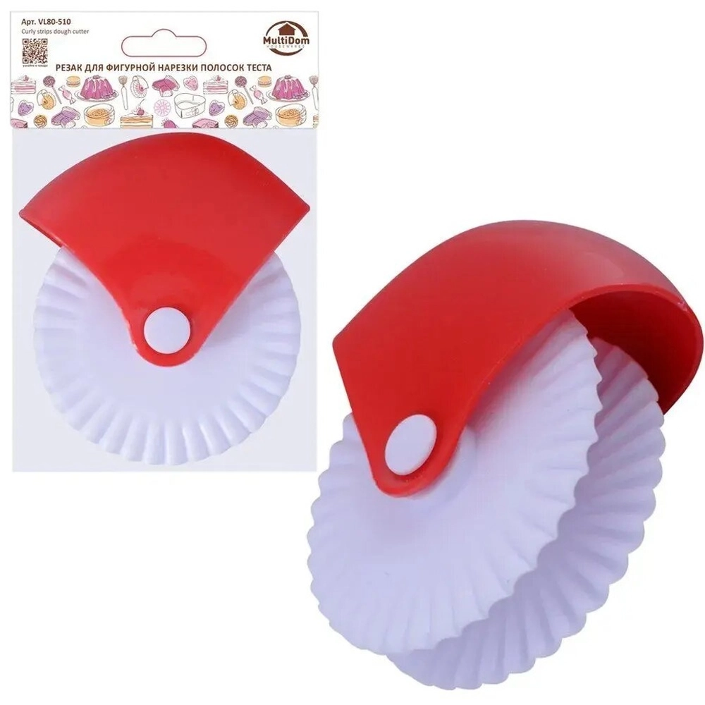 Резак для фигурной нарезки полосок теста, 10,8х4 см.