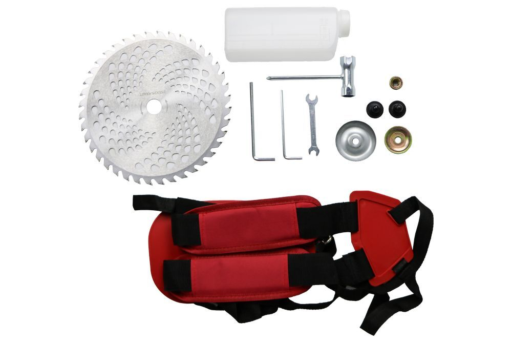 Триммер бензиновый PROFIPOWER БТ52 (52см³,1500Вт, 26мм, паук, диск, плечевой ремень в комплекте) * Состоит из двух коробок F0006-1(БТ52)+F0006-2