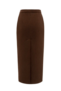 Юбка миди из вельвета