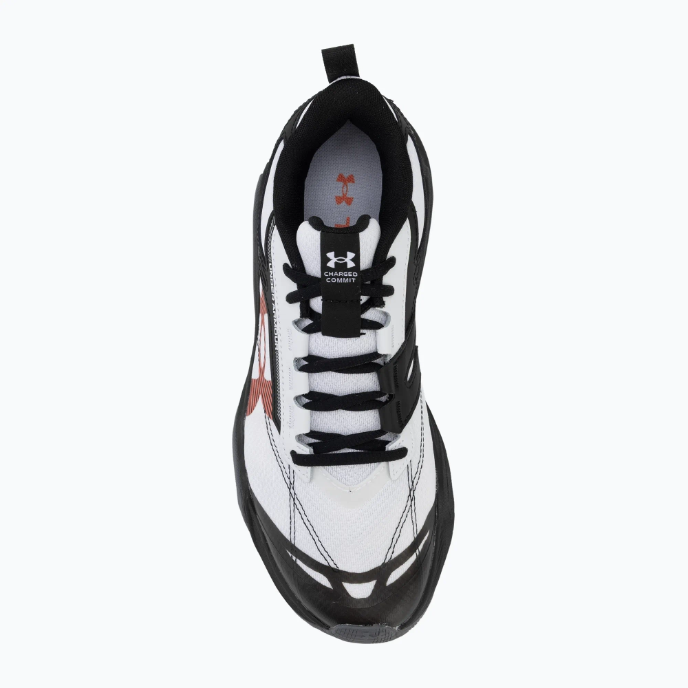 Кроссовки Under Armour Charged Commit TR 5 white/black/venom red