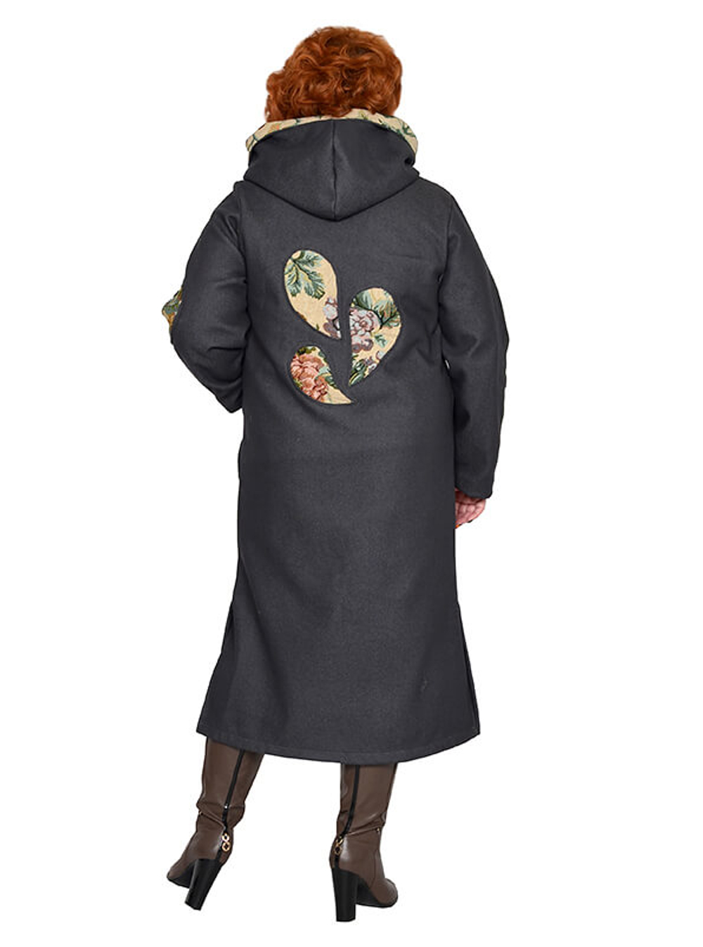 Пальто Полянки, джинс на флисе