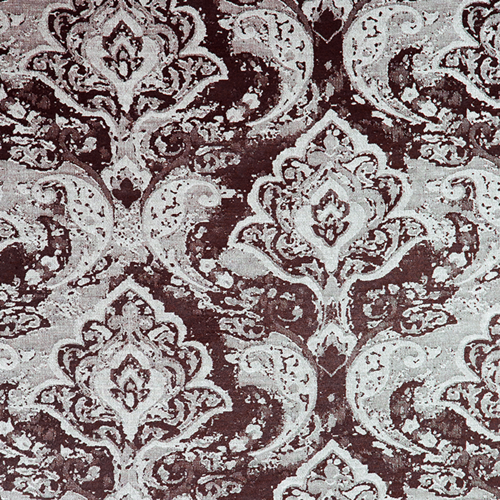 Портьерная ткань винтажный хлопковый жаккард Felina col. 160 коричневый (высота 280 см, Индия)