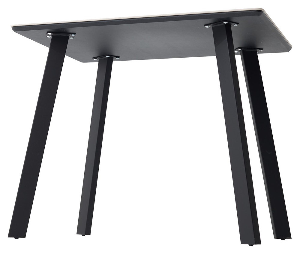 Стол М-City DISAUR Тик Так 90 Pandora Light Пандора, керамика, Черный каркас