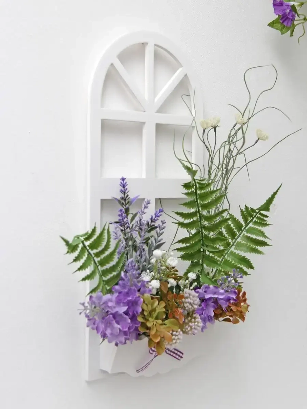 Настенная композиция "Окно с цветами"