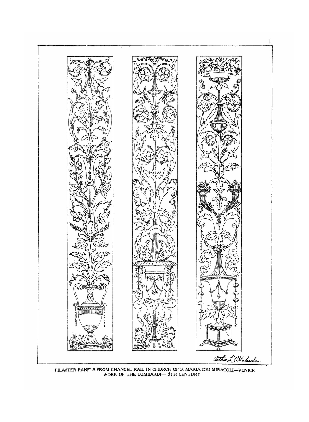 Ornamental details of the Italian renaissance | Arthur L Blakeslee
