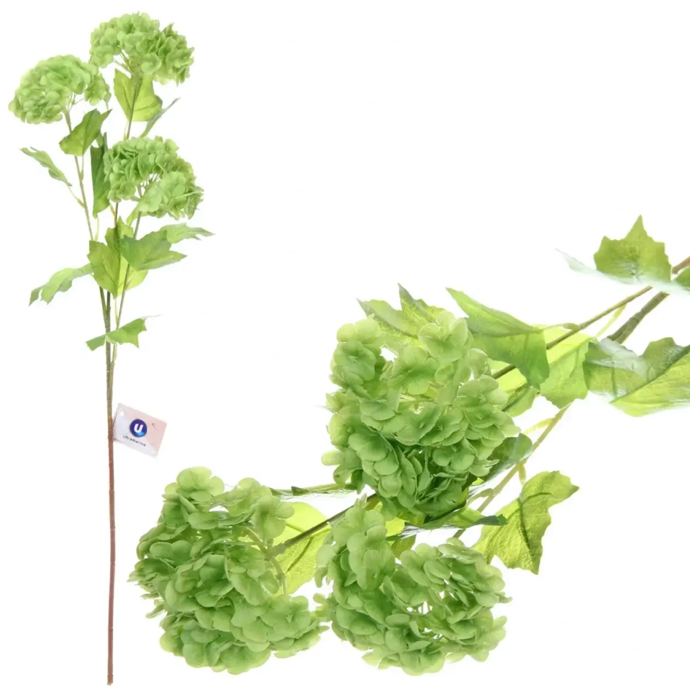 Цветок искусственный «Natur» 66см Гортензия зеленая