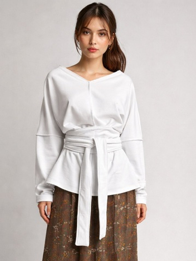 Кушак / белый / футер петля