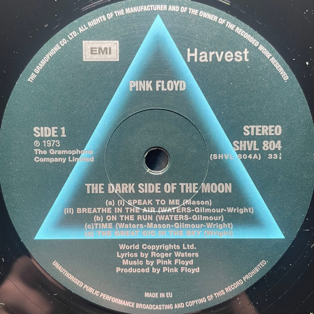 Pink Floyd ‎– The Dark Side Of The Moon (Европа 2011г.)
