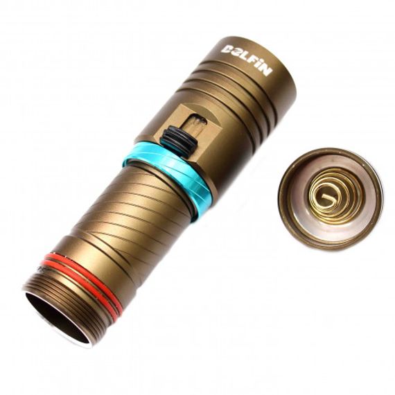 Фонарь DELFiN D7 1200 lm теплый свет