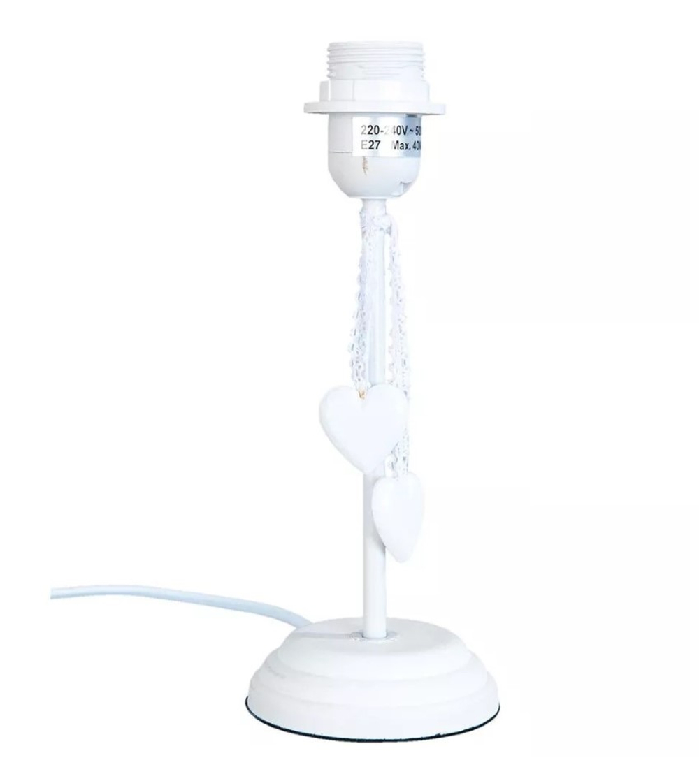 Основание лампы "Сердечки" Ø 10x24см E27/max 1x40W МДФ,металл