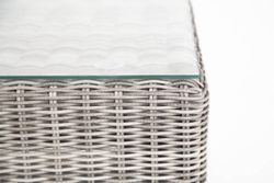 "Боно" журнальный столик из искусственного ротанга, цвет серый