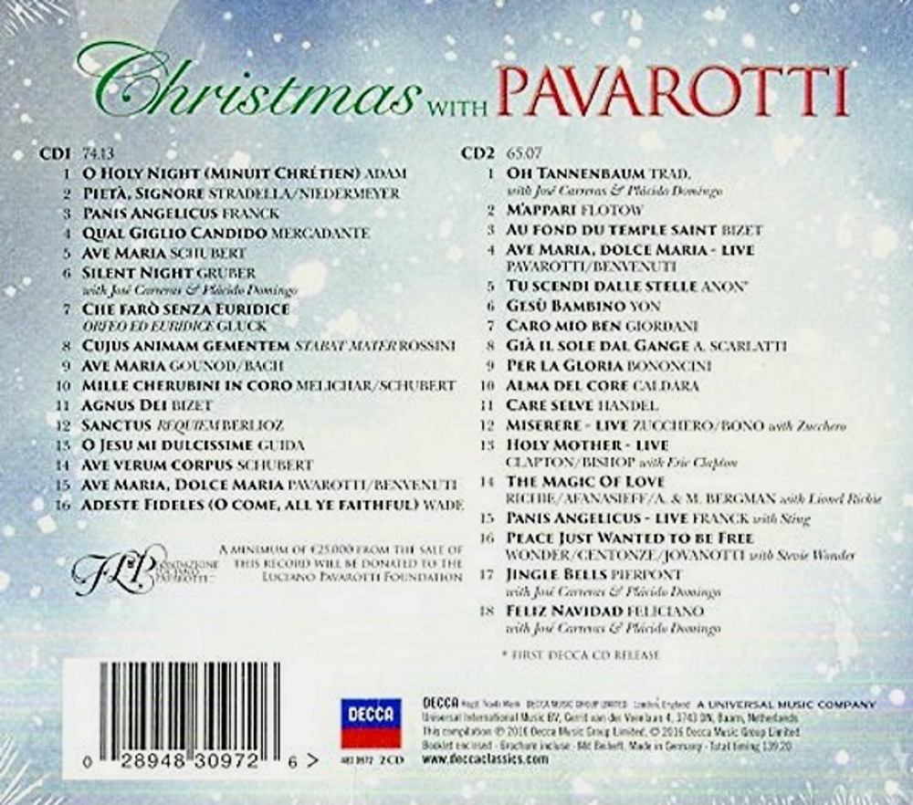 Luciano Pavarotti / Christmas With Pavarotti (2CD)
