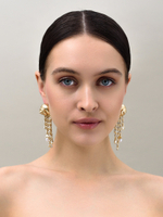 Серьги "Shell chandelier" Gold