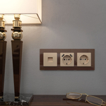 Розетка с заземлением (шампань)