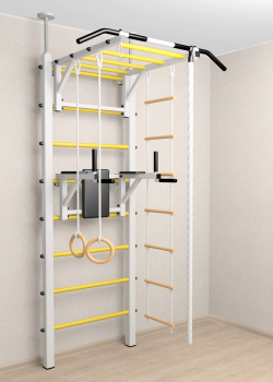 Шведская стенка Sv Sport враспор (Турник рукоход/Брусья/Канат/Кольца/Лестница)